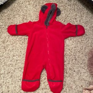 Columbia Fleece, Toddlers Tiny Bear Red 3-6 month